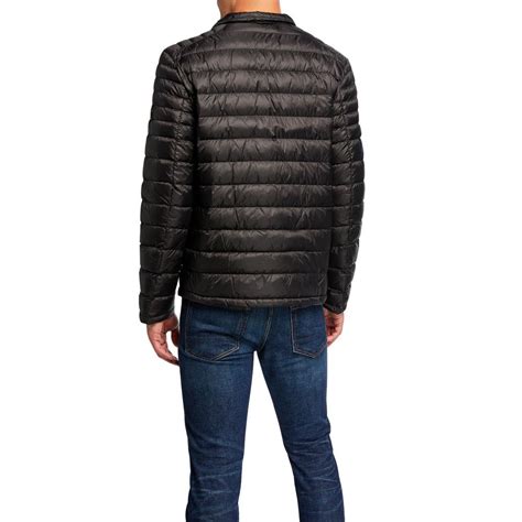 buy michael kors men nylon down fill jacket|michael kors lightweight packable jacket.